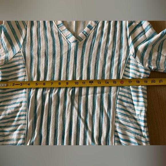 Soft Surroundings| Nautical Striped Long Tunic Sweater, Size Large•••Beachy - Picture 10 of 13